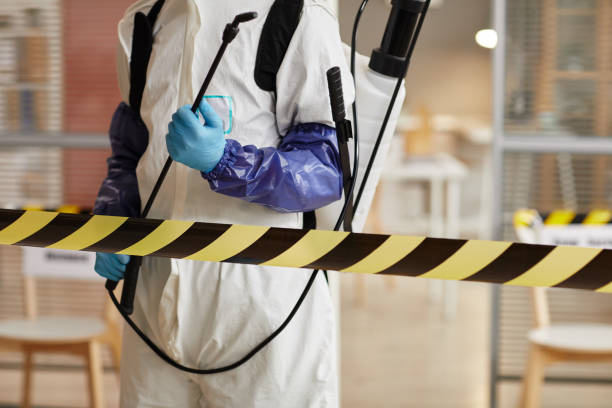 Professional Biohazard technician working in Meyersville, TX